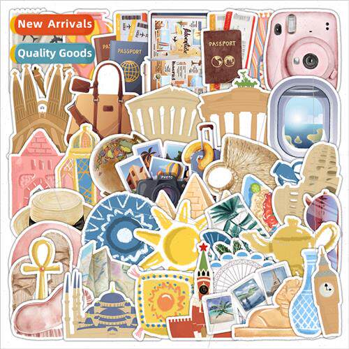 50 pcs of vacation travel graffiti stickers car cell phone c