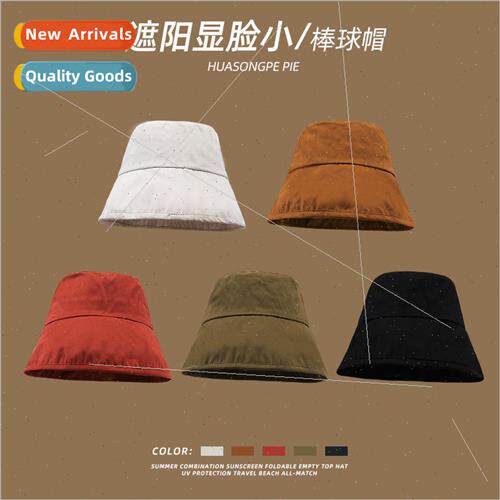 Summer widening large brim fisherman hat female simple solid