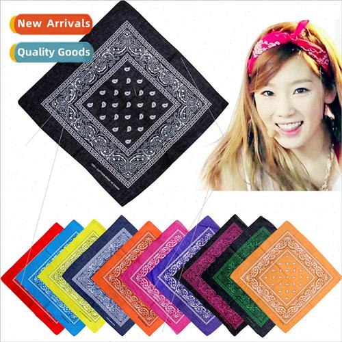 ngle Cashew Flower Cotton Outdoor Riding Travel Square Towel