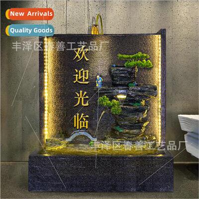 Water screen water feature waterfall landscaping rockery fou