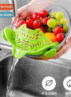 Kitchen licone Drainer Wide Mouth Pot de Noodle Drainer Baff