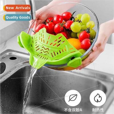 Kitchen licone Drainer Wide Mouth Pot de Noodle Drainer Baff
