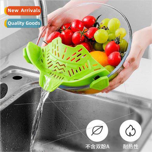 Kitchen licone Drainer Wide Mouth Pot de Noodle Drainer Baff