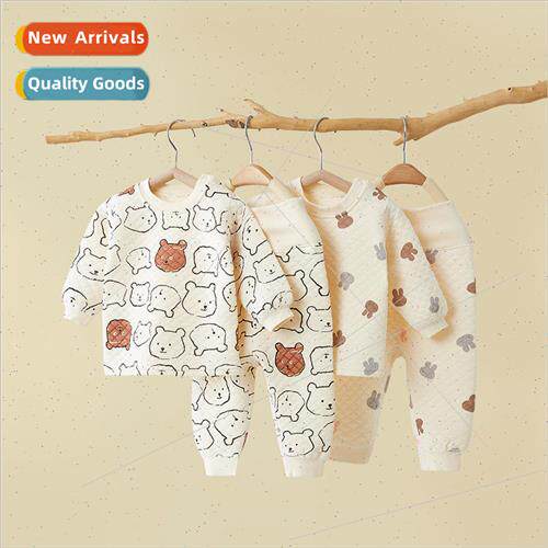 Childrens thermal underwear set baby two-piece set of girls