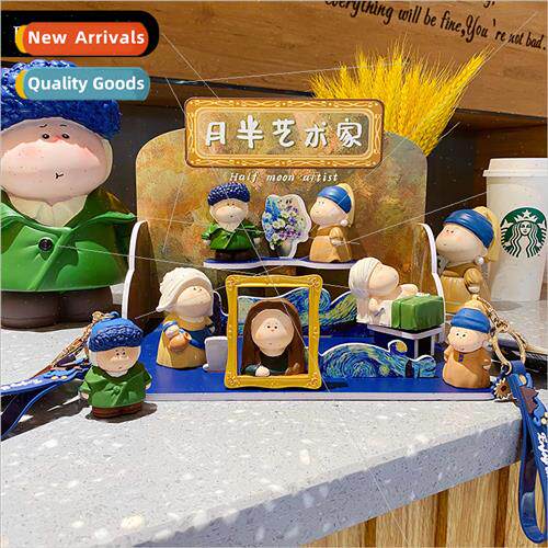 Half Moon Artist Handmade Blind Box Ornament Mona Salsa Exqu