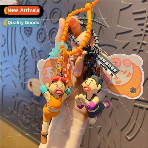 aspiring girl quirky sports keychain pendant creative diy bi