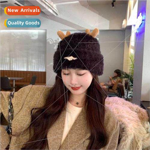 Cute deer ears hat female autumn and winter Japanese student
