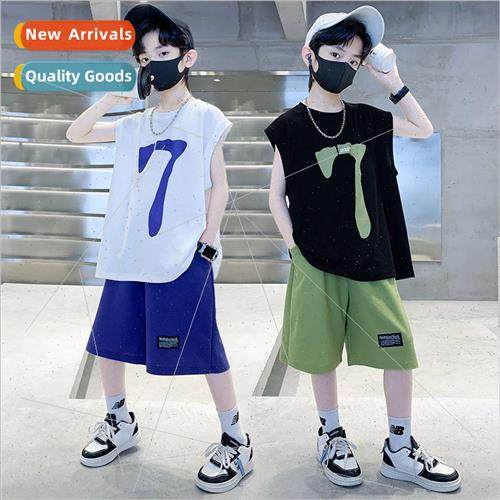 Childrens clothing 2023 new boys casual suit summer section