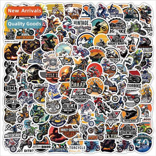 100 Motorcycle Stickers Non Repeatable Cool Motorcycle Handb