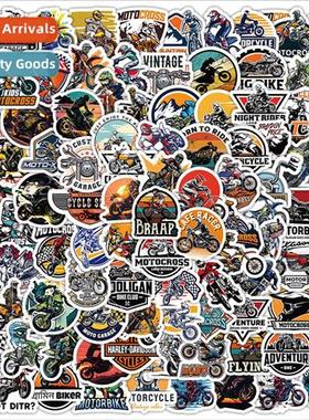100 Motorcycle Stickers Non Repeatable Cool Motorcycle Handb