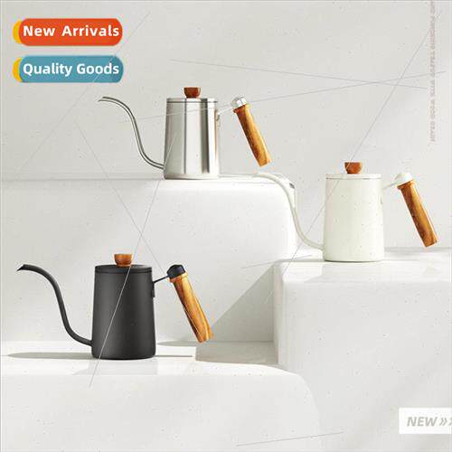 Coffee hand brewing pot solid wood handle fine mouth swan ne