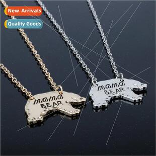 Jewelry simple fashion mom mothers day gift mama bear alloy