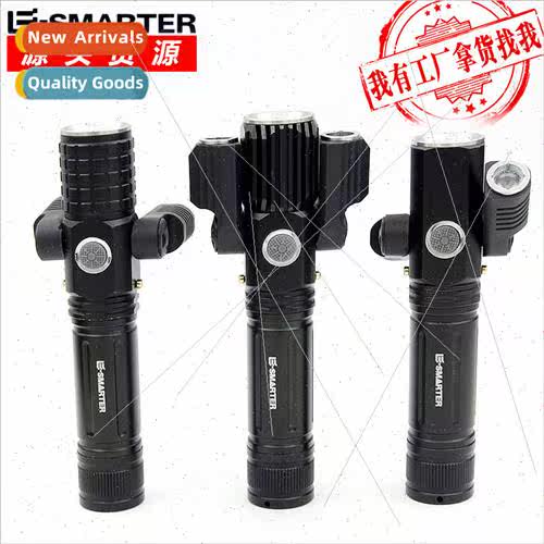 New three-head rotating multifunctional strong light flashli
