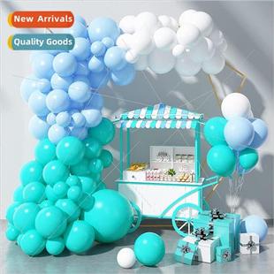Set Garland Arch Party Birth Blue Decoration Balloon