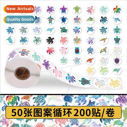 200 stickers sea turtles roll roll stickers cute sea creatur