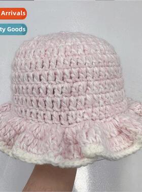 Spring and Autumn new wool cap Hyunya wind handmade knitted
