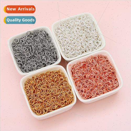 Color preservation open circle 14K gold clad silver white go