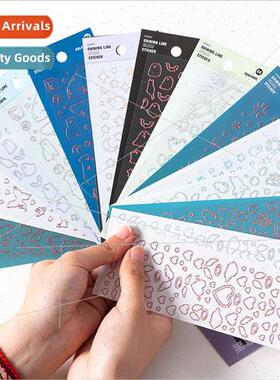 A92 hot stamping laser pvc stickers glitter DIY photo photo