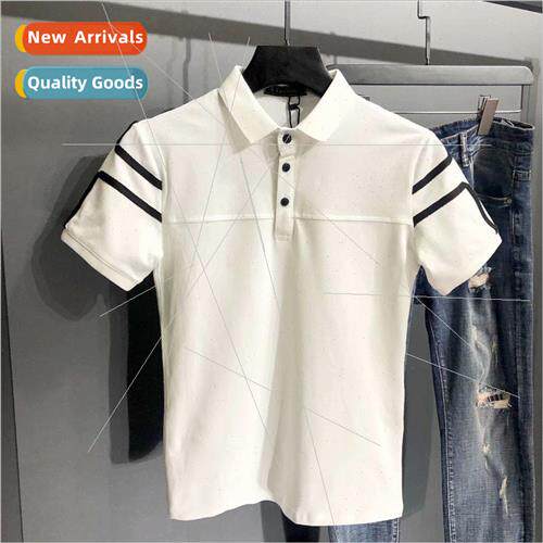 Mens lapel POLO shirt summer half-sleeved fashion casual Hon