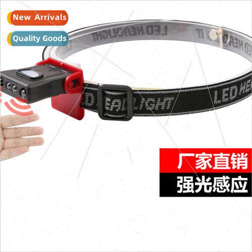 Infrared sensor fishing headlamp clip on hat light strong li