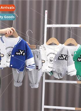 Childrens boys spring suit 2023 new childrens baseball uni适