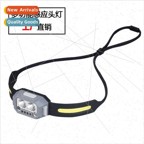 New LED sensor headlamp outdoor camping headwear night runni