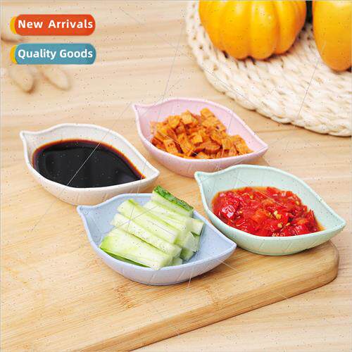 Wheat straw leaves small plate creative snack plate kitchen