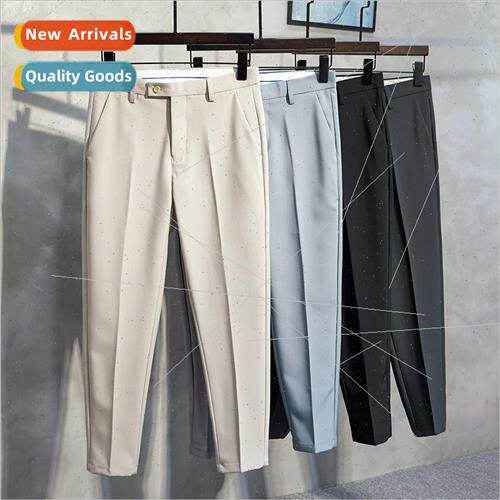 2021 fall British small suit pants mens handsome draped sens