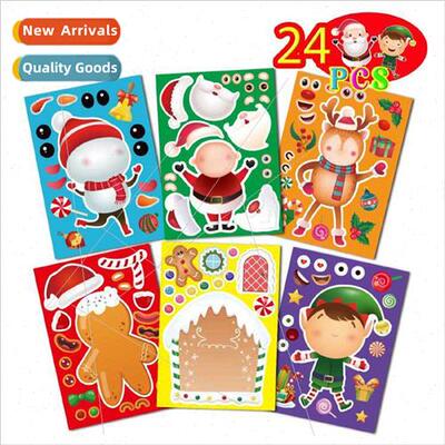Elf DIY Craft Stickers Christmas Party Dress Up Face Sticker