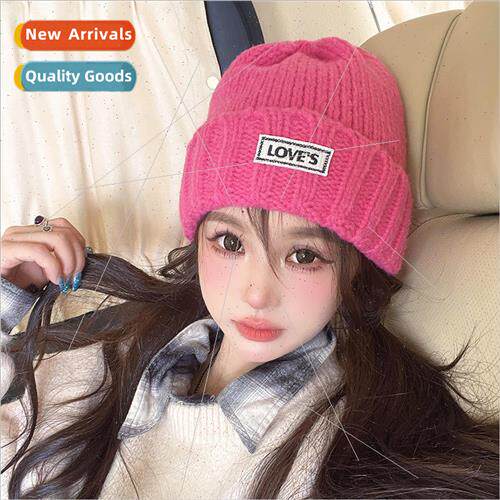 Hat female fall and winter wool cap students riding warm win
