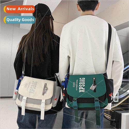 cool casual men and women students Korean shoulder bag fashi