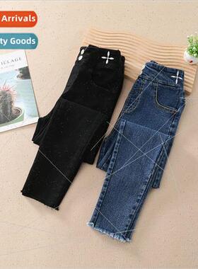 2022 new childrens clothing girls casual pants fall fashiona