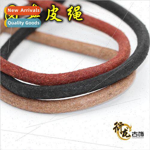 al Color Coffee Black Cowhide Rope Handmade DIY Leather Cowh