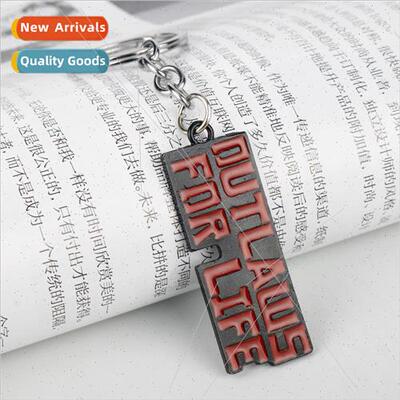 Game  wilderness dart 2 tag letters alloy pendant keychain s