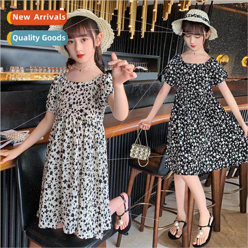 Girls dress summer 20223 new middle and large children flora
