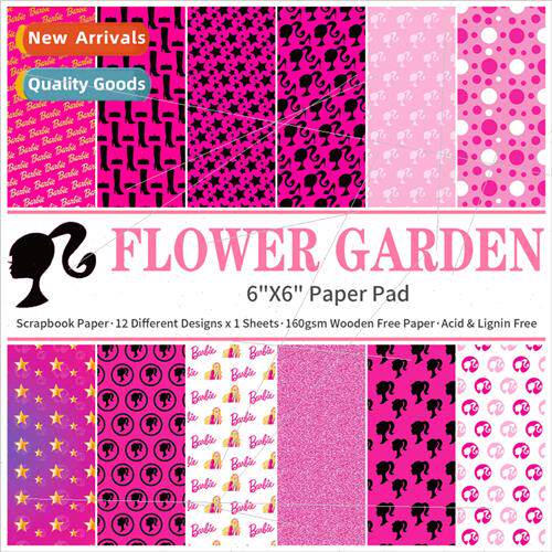 12pcs/pack DIY handmade album scrapbook pattern cardstock bl
