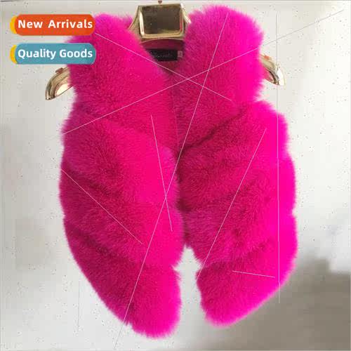 2022 fall and winter new childrens fur vest middle and large