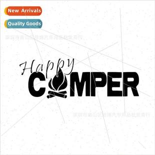 Vinyl Ref Happy Car Match Decal Camping Outdoor Camper 761