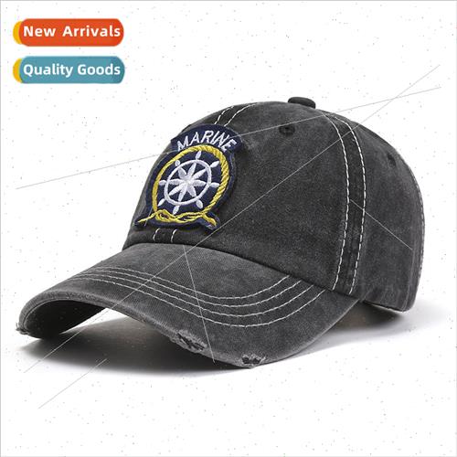 2022 Washed Cotton New Marine Corps Applique Embroidered Bas