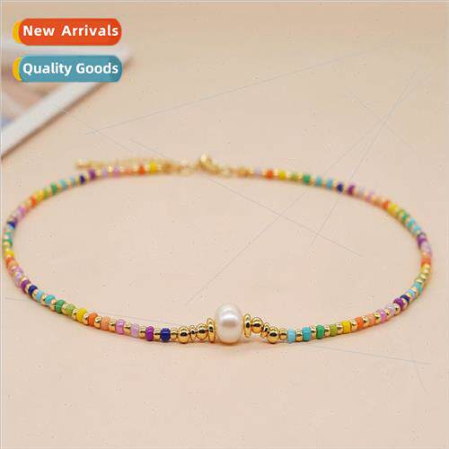 23 years new personalized simple rainbow rice beads pendant
