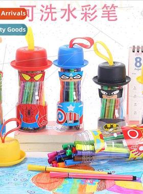 Watercolor Pens Creative Superhero Childrens Painting Waterc
