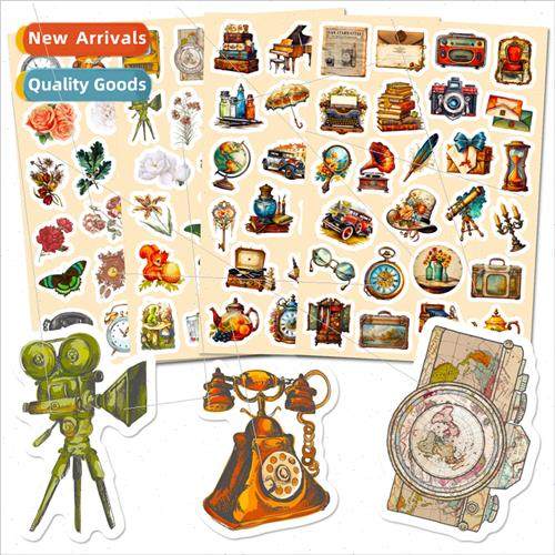 4/pack of 100 stickers retro mix and match graffiti decorati