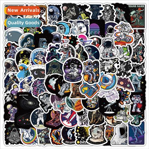 100 Astronaut Stickers Space Exploration Spaceman Decorative