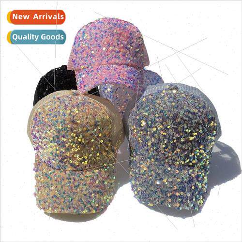 Sequins hat female summer sun hat versatile sunscreen baseba