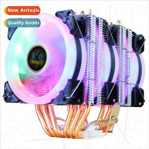 Ice tower 600 6 copper pipe cpu cooler super silent 1155 AMD