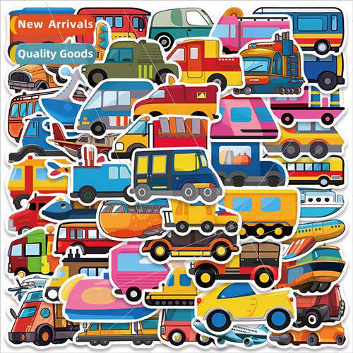 50 pieces of transportation car airplane cartoon graffiti st