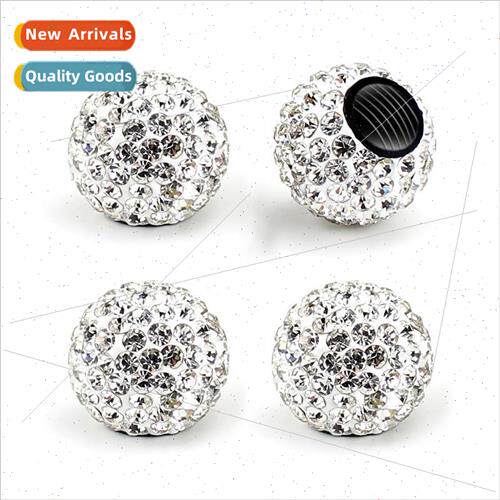 Creative crystal diamond car tire decorative cap soft cerami
