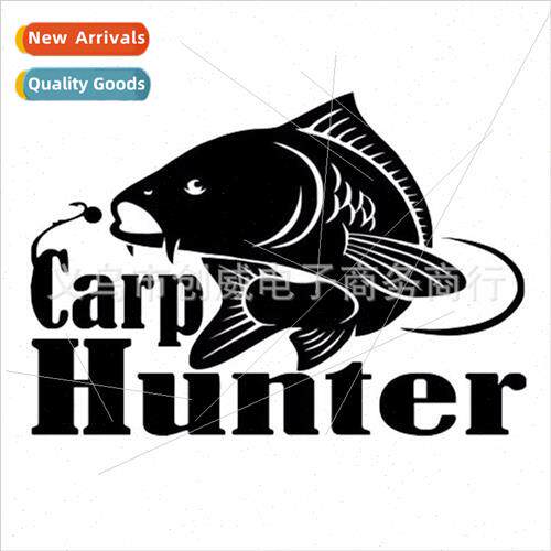 Car Stickers Fishing CARP HUNTER Car Stickers Go Fishing Fis