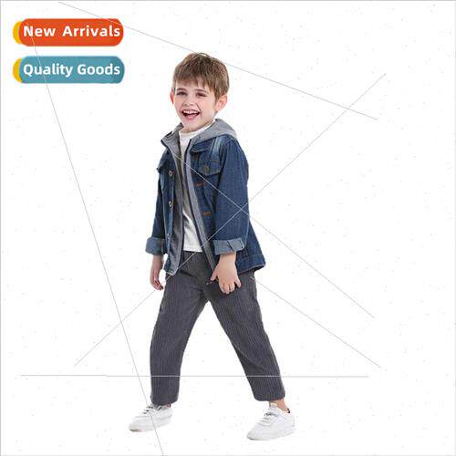 Korean  of the childrens denim jacket fall and winter model