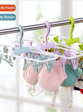 Creative windproof collapsible coat rack underwear socks dry